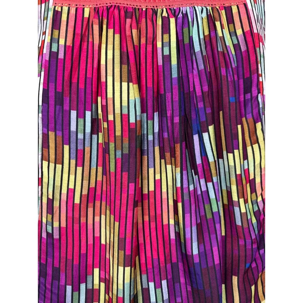 Anthropologie Conditions Apply Top Small Colorful Peasant Boho Poet Cottage - Picture 12 of 14